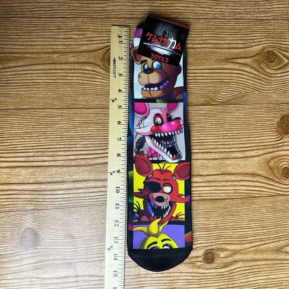 Five Night at Freddy’s Freddy Fazbear And Crew Crew Socks Unisex Midcalf FNaF‎